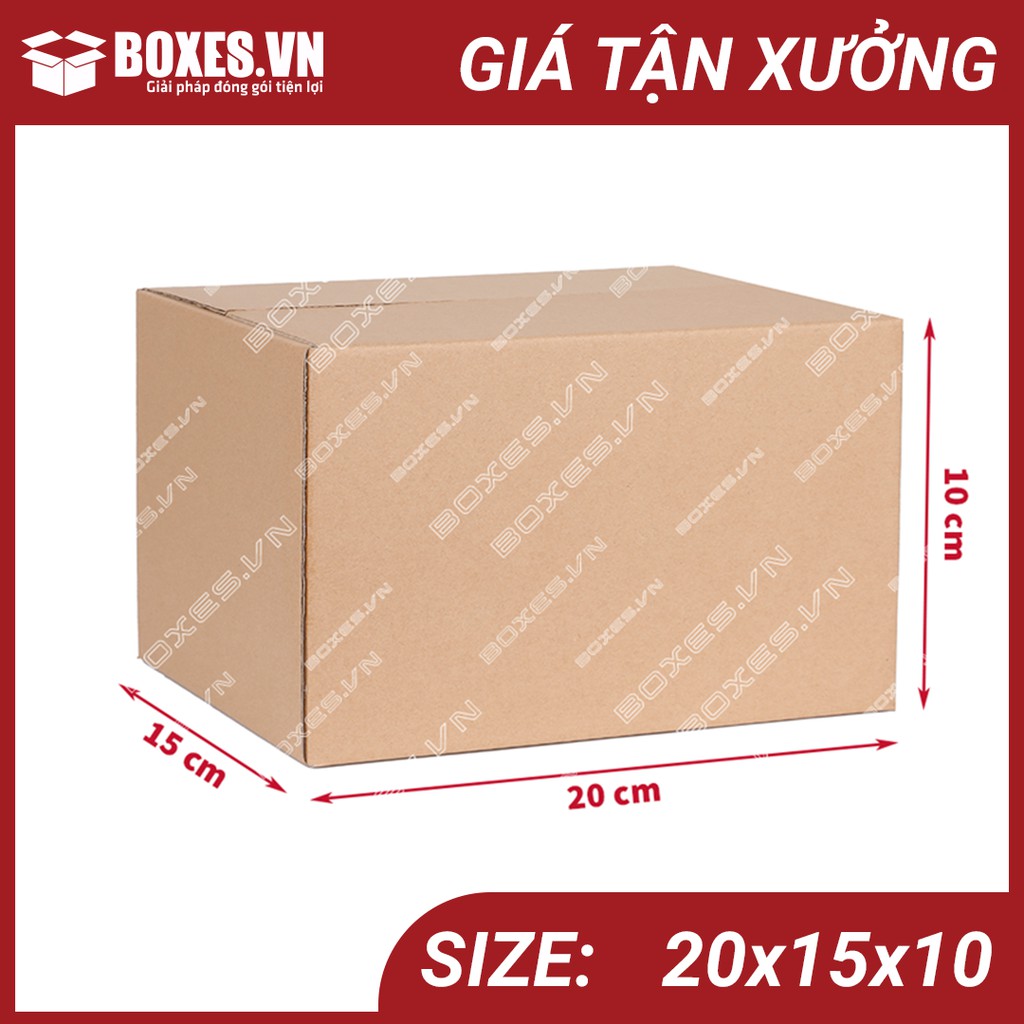 20x15x10 Combo 100 hộp carton Boxes đóng gói hàng giá tại xưởng