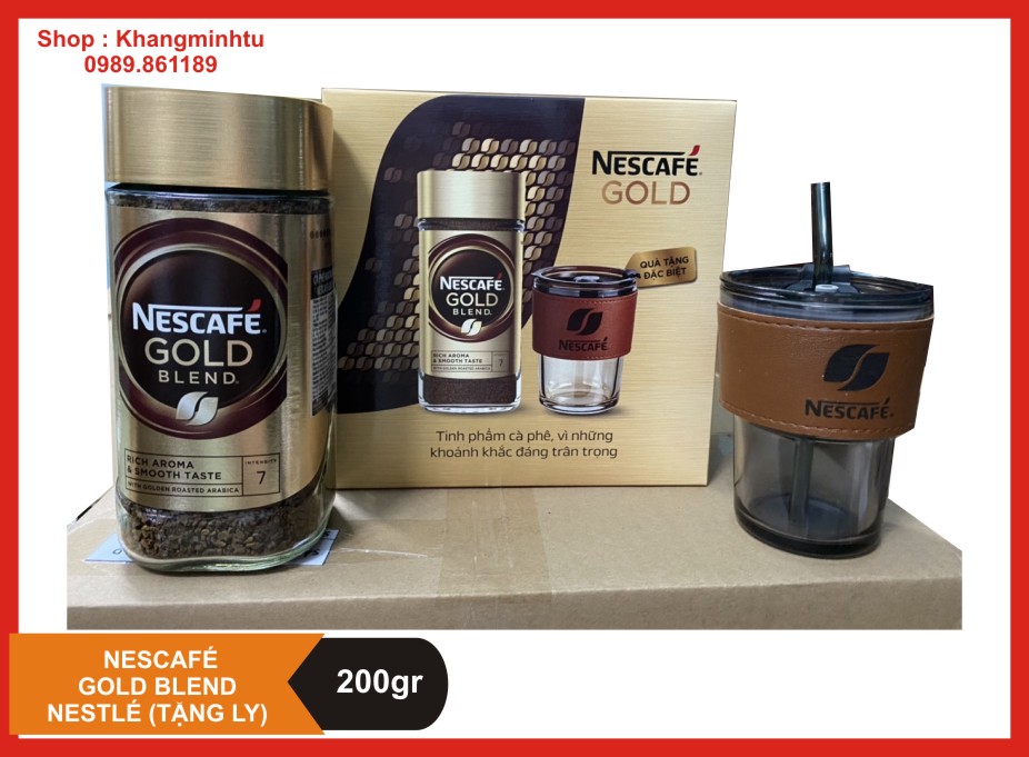 Nescafé Gold Blend 200gram Cà Phê Arabica nguyên chất hoà tan - Nestlé