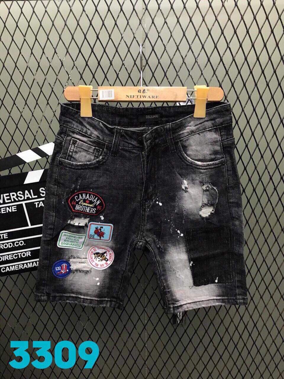 "GIẢM 50%" QUẦN SHORT JEAN NAM CAO CẤP, IN THUÊ LÔ GÔ ĐẸP QSJN002