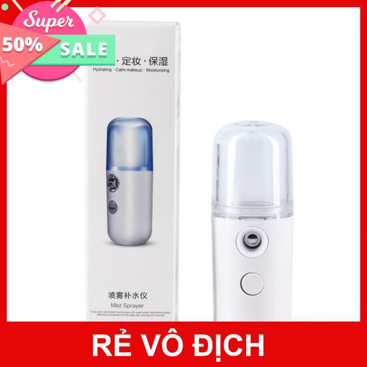 [HCM]Máy Xông Hơi Mặt NaNo Xịt Khoáng Cầm Tay Cấp Ẩm Đẹp Da Hàn Quốc Kiểu Dáng Nhỏ Gọn Thời Trang - Máy Phun Sương Mini Cầm Tay Xịt Khoáng Cấp Nước Hỗ Trợ Chăm Sóc Da