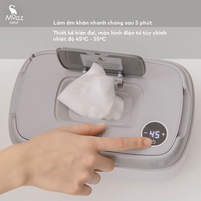 Máy hâm khăn, máy làm ấm khăn ướt moaz bebe mb008