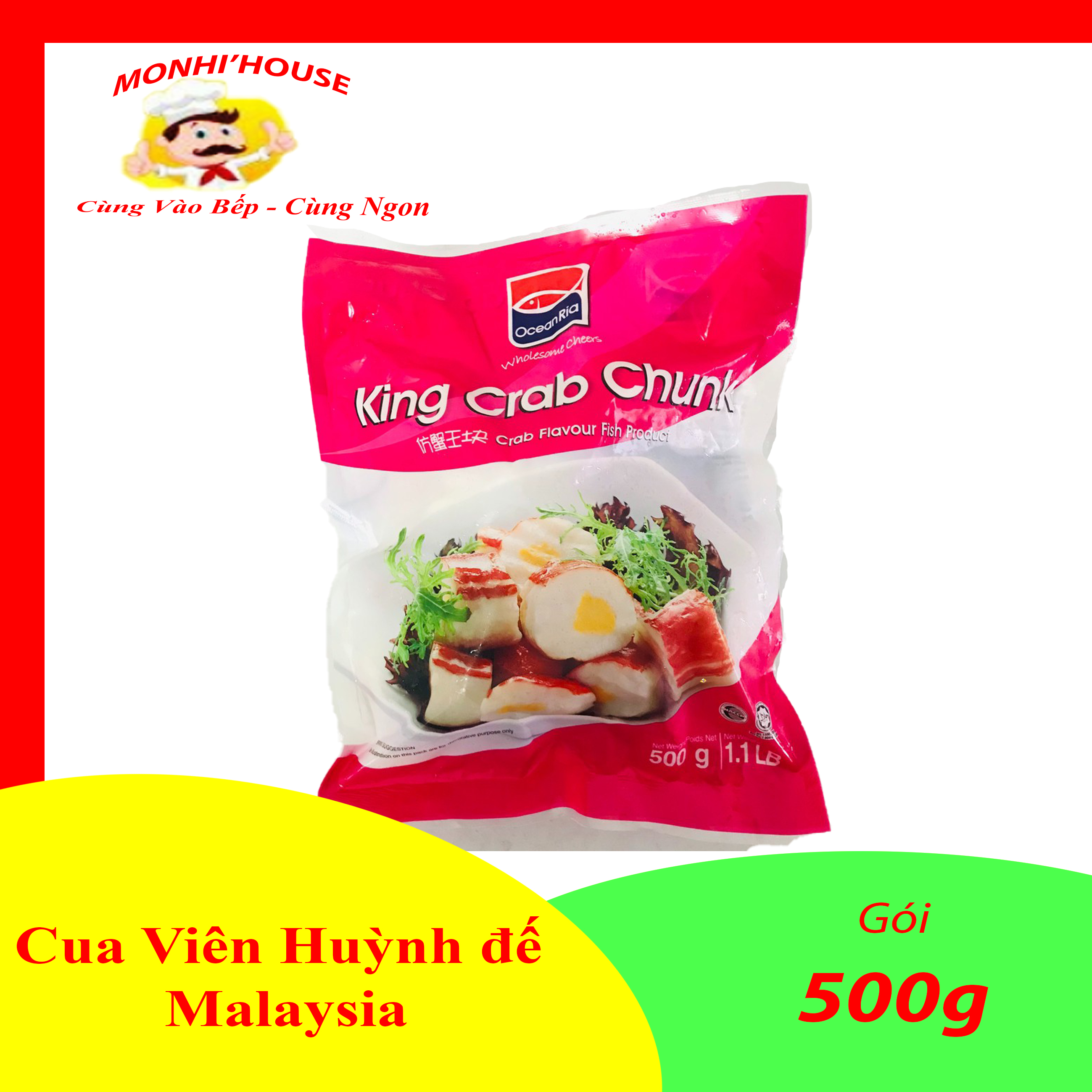 500g cua viên huỳnh đế Malaysia