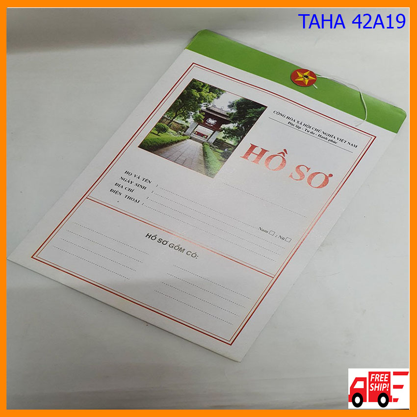 Combo 20 vỏ hồ sơ xin việc không ruột HS03 TAHA 42A19, túi hồ sơ thông dụng