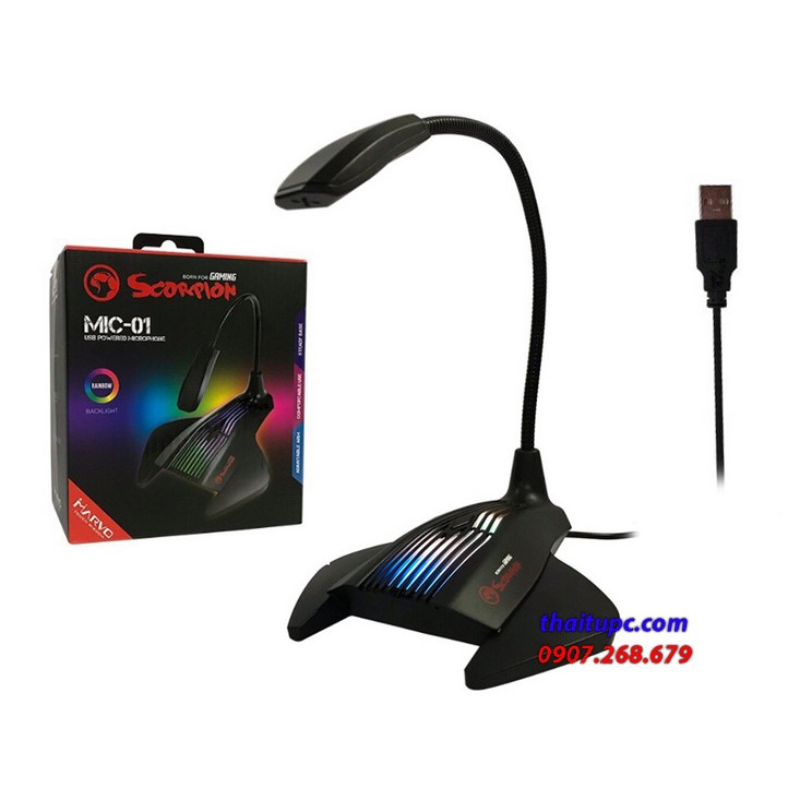 Micro có led marvo scorpion mic_01