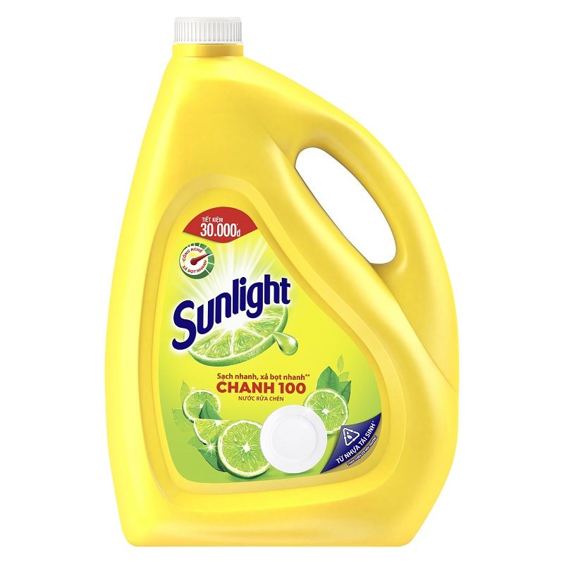 [HCM]NƯỚC RỬA CHÉN SUNLIGHT CHANH TÚI 750GR/CHAI 750GR/BÌNH 3.6KG