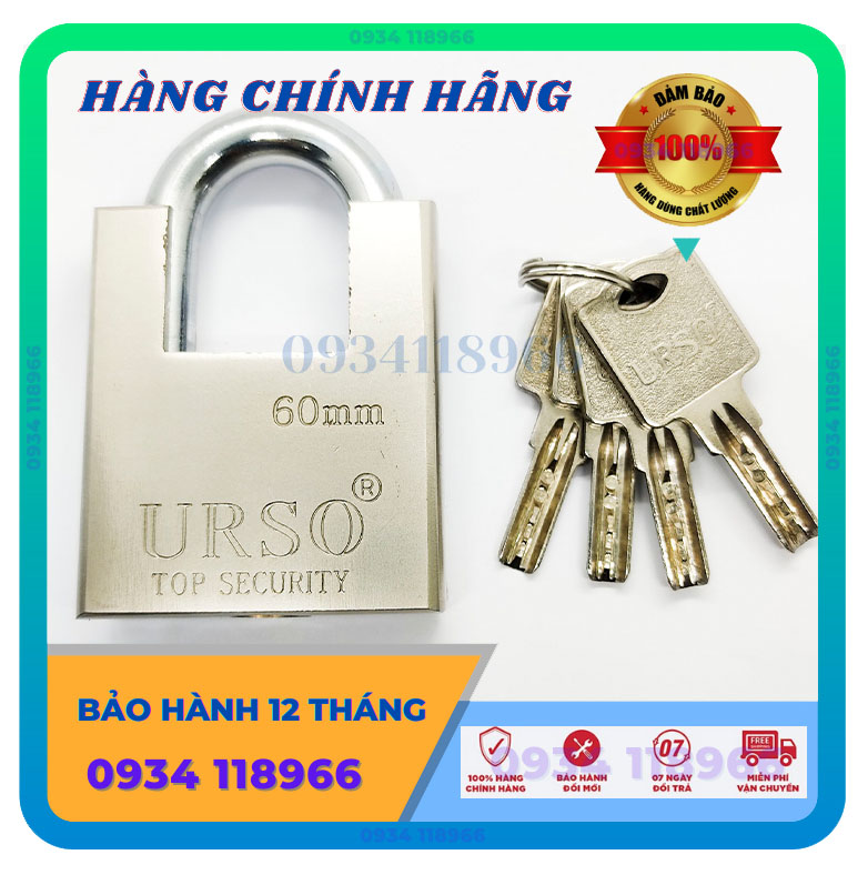 Ổ khóa cửa chống cắt URSO 60mm - công nghệ của Ý
