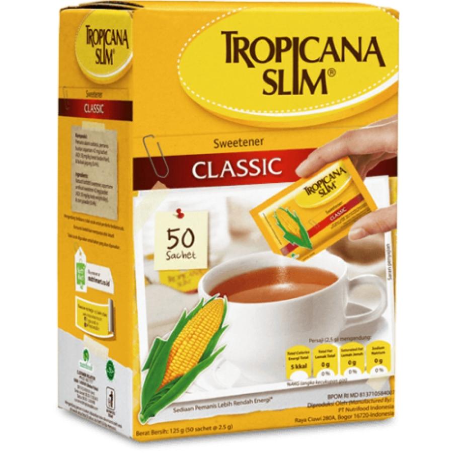 Đường Bắp Tropicana Slim classic hộp 50 gói