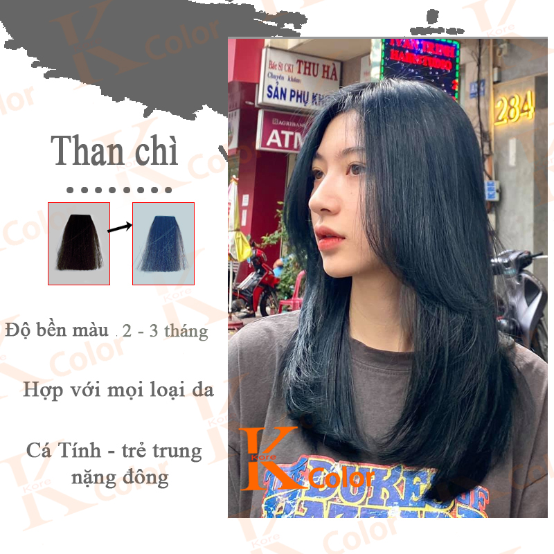 Thuốc nhuộm tóc Than Chì kcolor