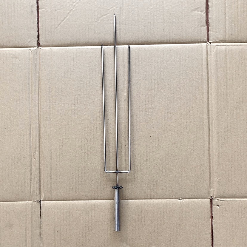 Cây xiên 3 chạc inox nướng đùi gà , chim cút cho máy nướng quay tự động cho lò 5 xiên - 7 xiên - 10 xiên và 15 xiên