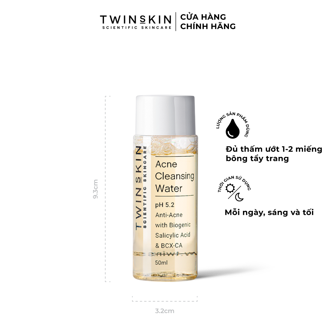 [HCM]Dung Dịch Làm Sạch Kép Cho Da Mụn - Acne Cleansing Water Travelsize