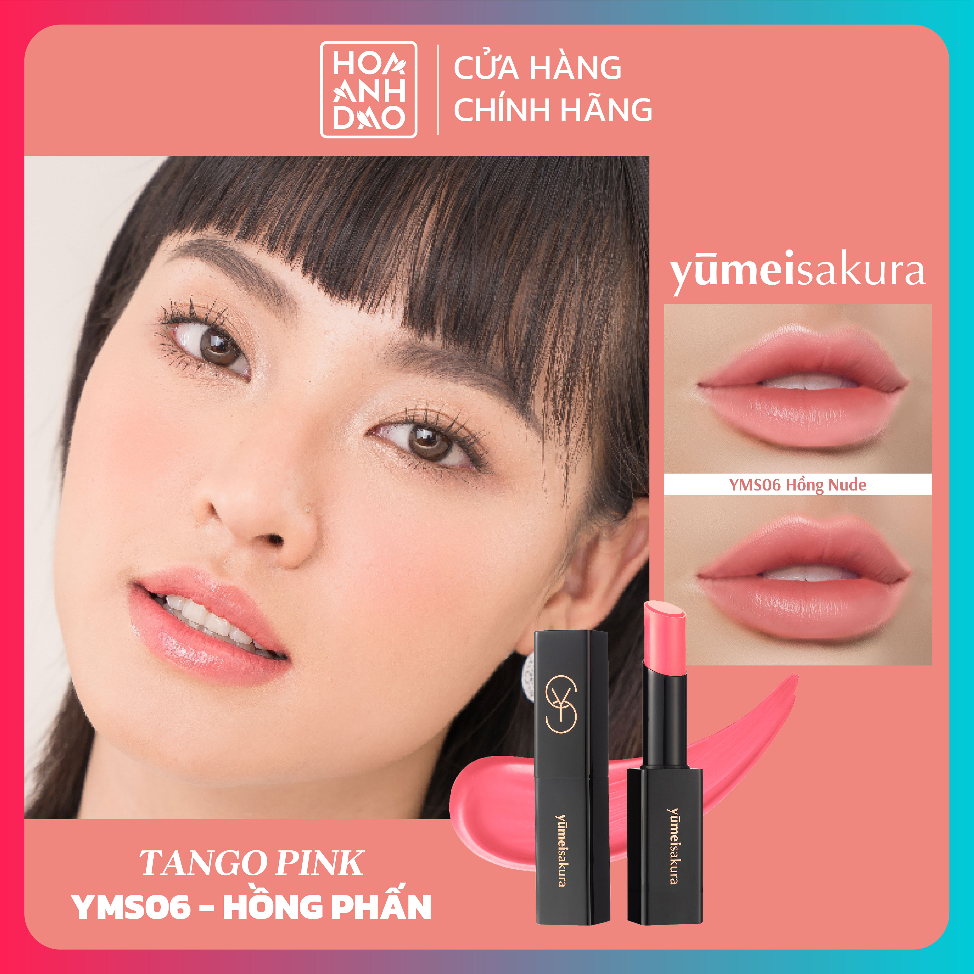 Son Dưỡng Collagen Yumeisakura - Hồng Nude - YMS06