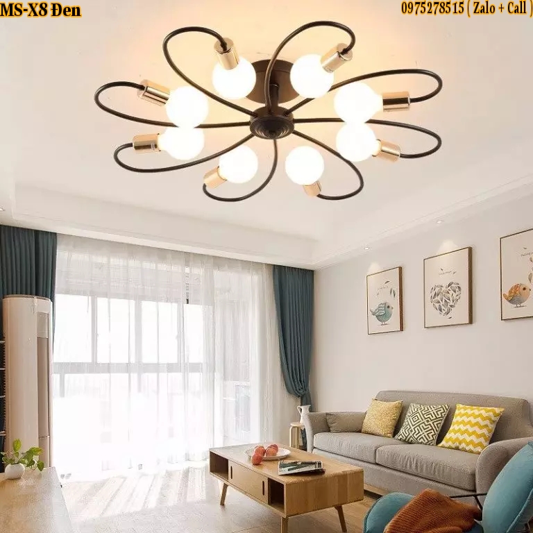 Đèn thả trang trí mã: ms-x8 trang trí nhà hàng, phòng khách, phòng bếp,showroom, cực đẹp