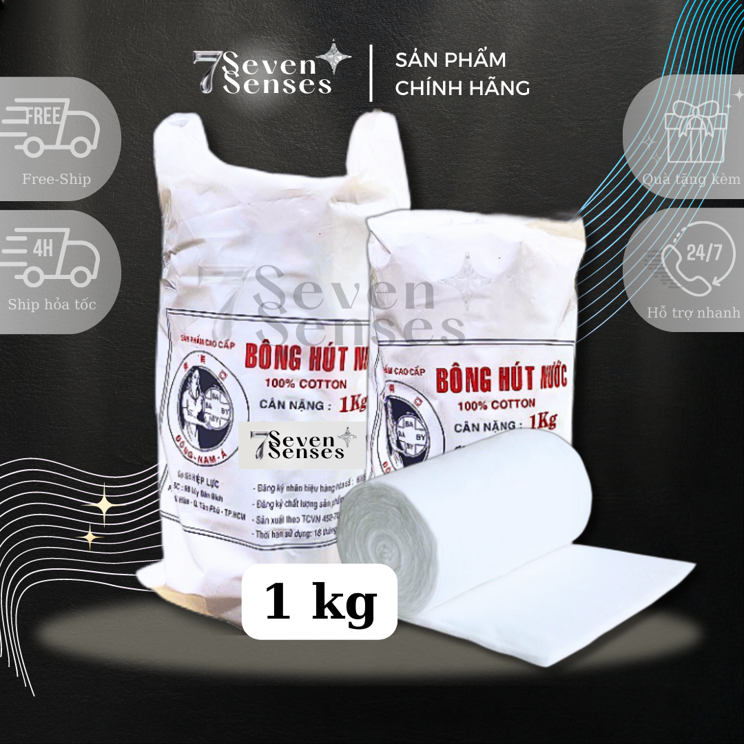 Cuộn 1 kg bông gòn cuộn y tế đông nam á cho spa, clinic và thẩm mỹ viện