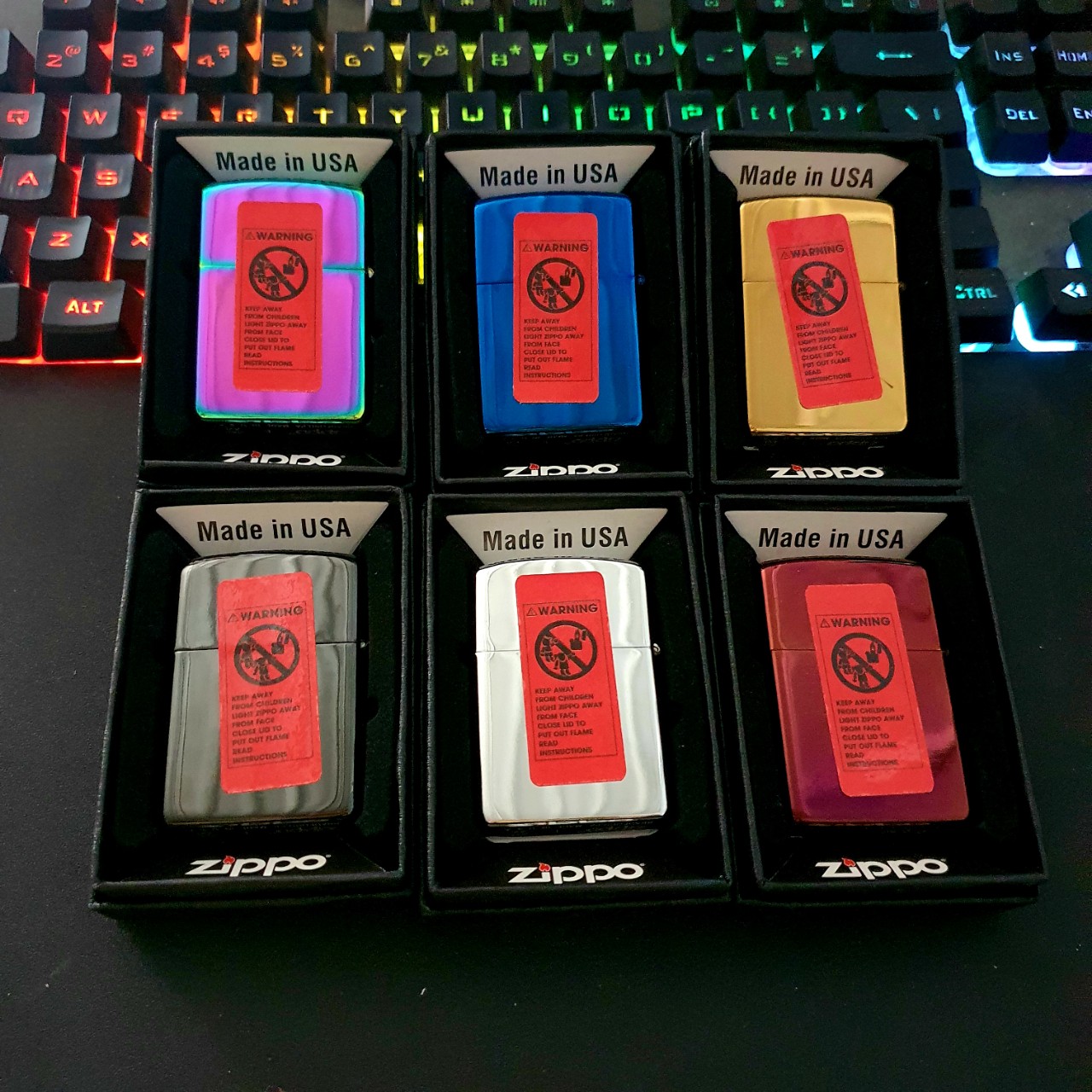 Bật lửa zippo mạ chrome mã số phát tài phát lộc - hột quẹt xăng đá zippo sưu tầm độc lạ
