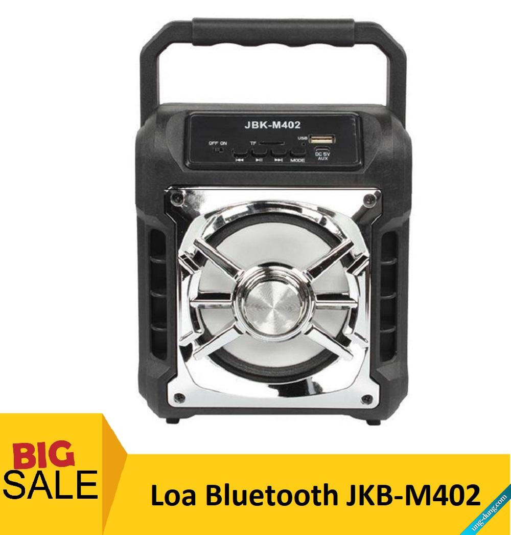 Loa bluetooth chất lượng, Loa bluetooth giá rẻ tốt, Loa Bluetooth JBK-M402 Dòng Loa Mới 2019 Cao Cấp, Âm Bass Êm Chuẩn Không Rè, Âm Thanh Đã Tai, Kết Nối Bluetooth 4.0 Ổn Định 10m - GIÁ TỐT, BIGSALE 50%, Lỗi 1 Đổi 1.