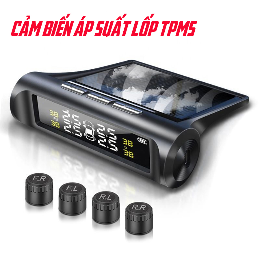 Cảm Biến Áp Suất Lốp ÔTô Cao Cấp TPMS van gắn ngoài chống nước chuẩn IP67
