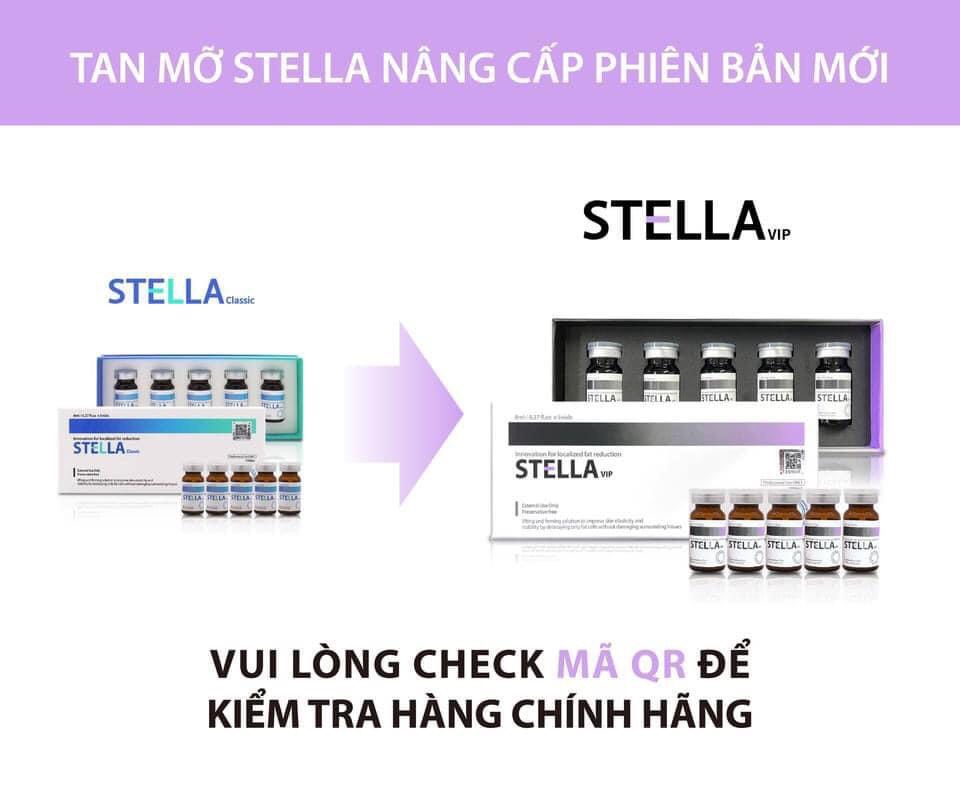 Tan mỡ giảm béo giảm béo stella bản mới - 1 hộp 5 lọ 8ml