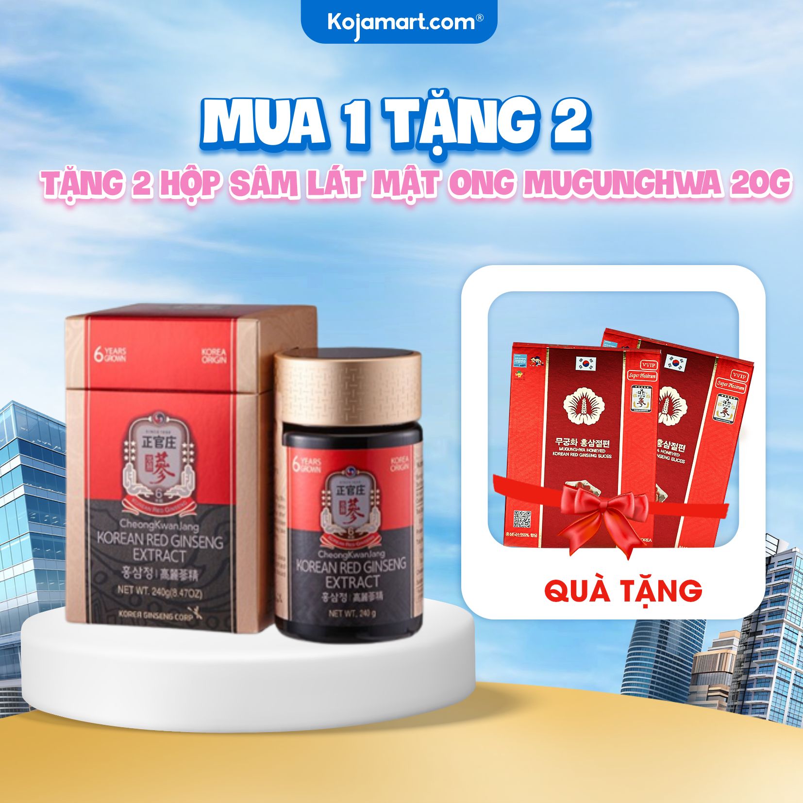 Cao hồng sâm kgc jung kwan jang global extract hàn quốc 240g