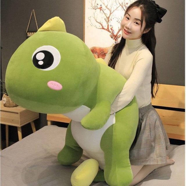 Gấu Bông Khủng Long Mắt Lồi Siêu To Khổng Lồ 2M, Siêu Mềm Mịn 4 chiều