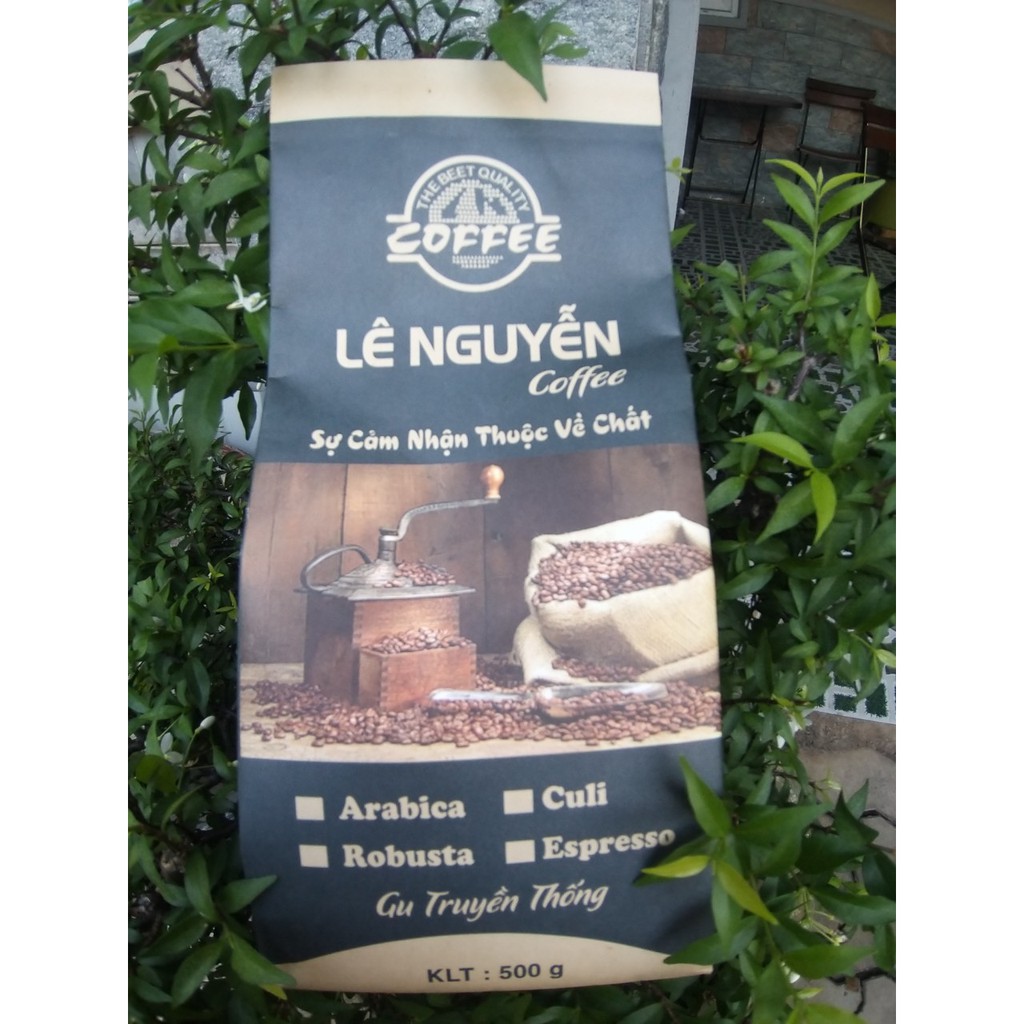 500gr Cafe sạch rang mộc xay sẵn.