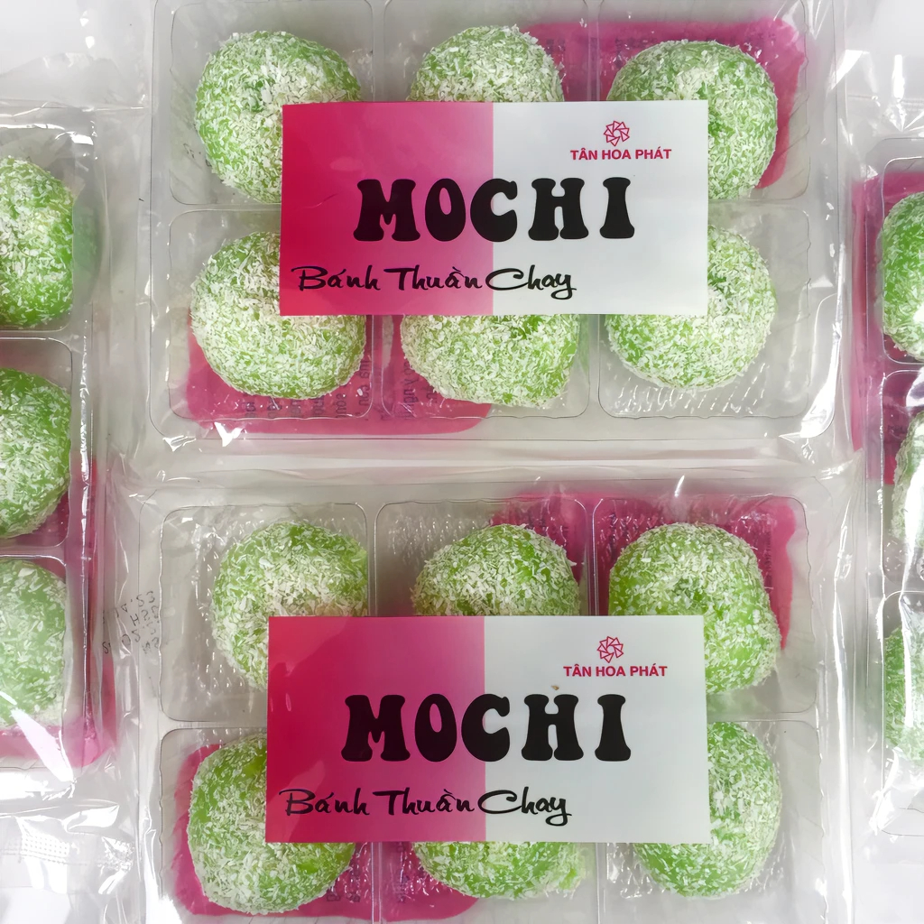 Bánh dẻo cốm vị ngọt phủ lớp dừa - hàng chất lượng ngon đặc biệt
