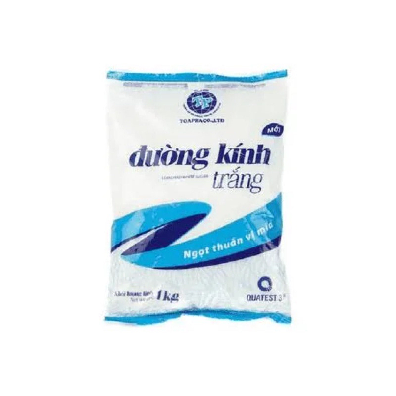 Đường kính trắng toàn phát gói 1kg/0.5kg
