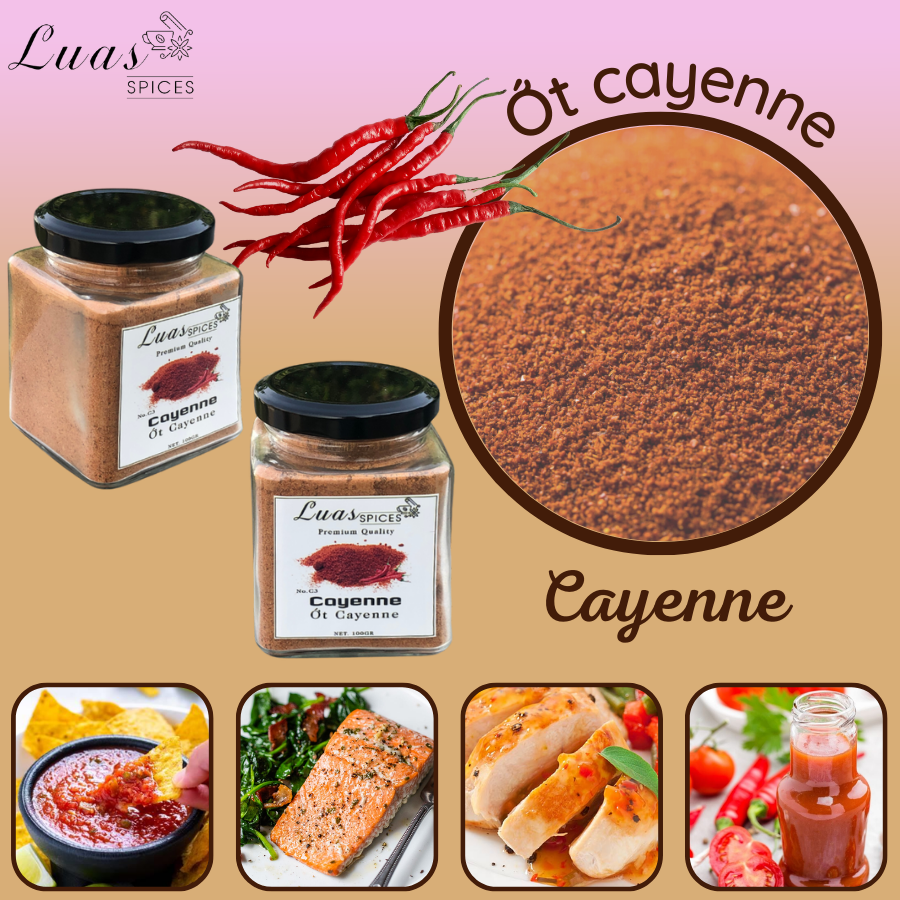 Bột ớt cayenne cay - cayenne pepper - lọ thủy tinh 200ml - gia vị chuẩn á âu