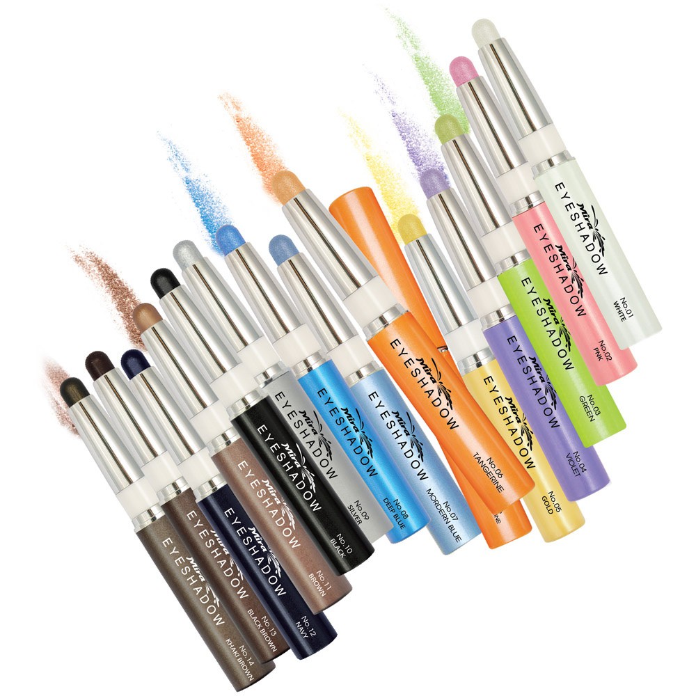 Bút sáp kẻ mắt nhiều màu nhũ bạc MIRA eyeshadow