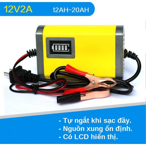 Máy sạc ắc quy tự động 12V- 2A