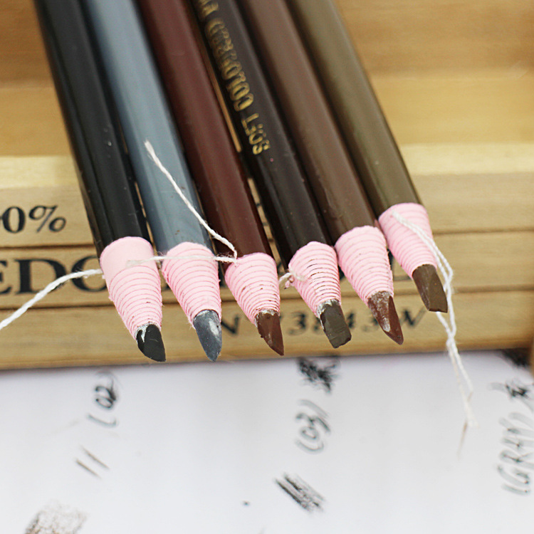 Chì xé kẻ mày cứng phẩy sợi Eyebrow Pencil sắc nét nhiều màu tùy chọn