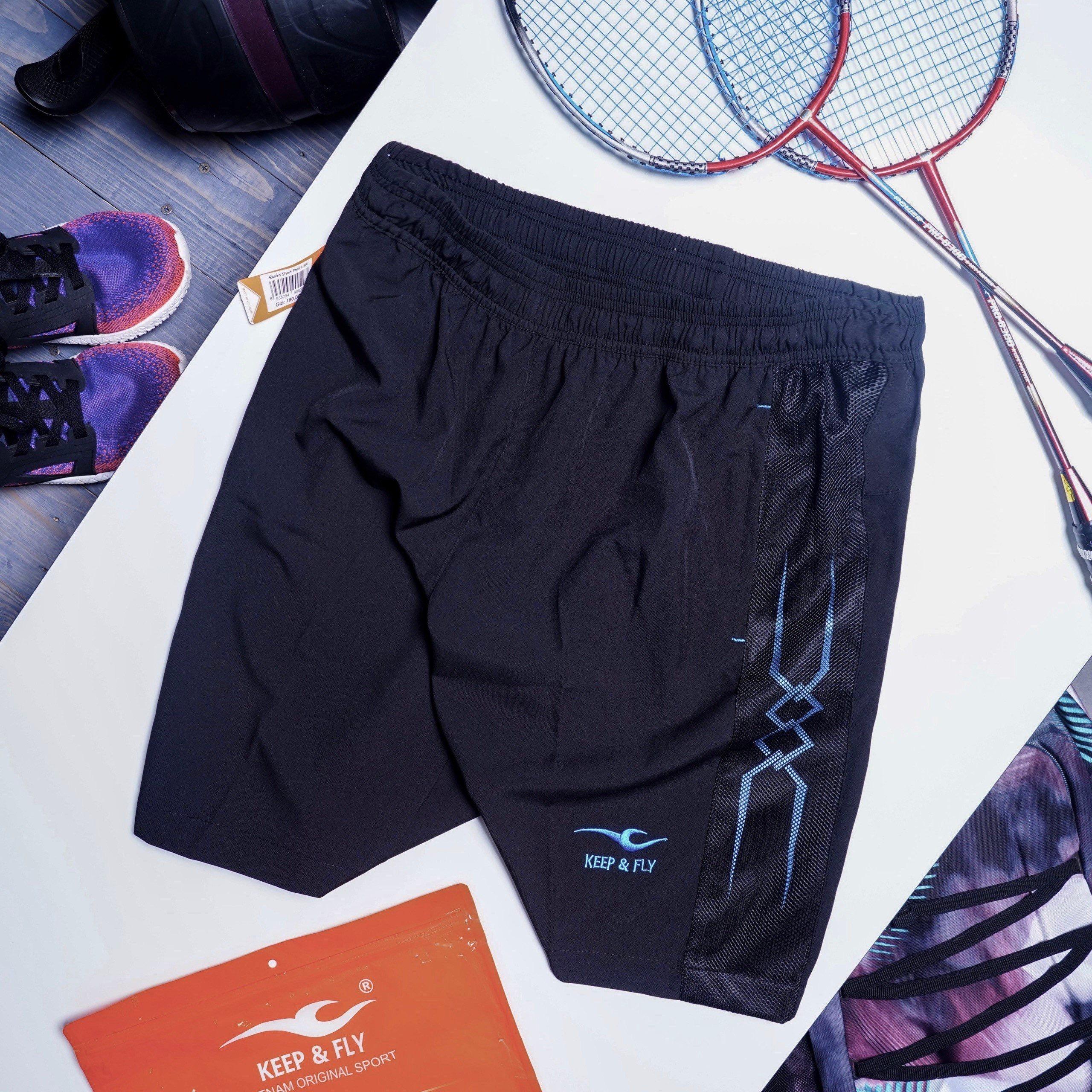 Quần short thể thao keep & fly phối lưới siêu nhẹ