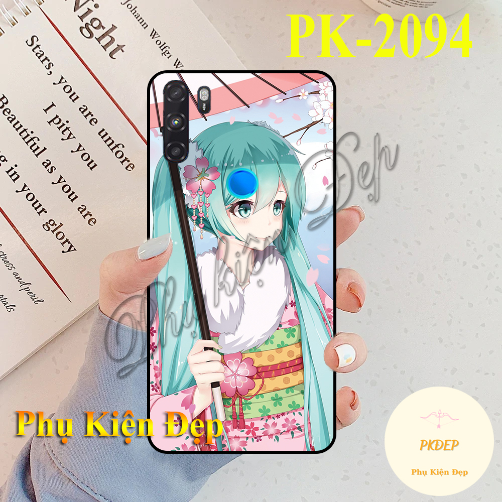[HCM]Ốp lưng Vsmart Active 3 - Ốp dẻo đen in hình Anime Hatsune Miku cute