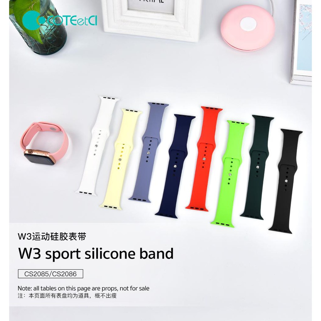 DÂY ĐEO SILICON CHO WATCH 1-5 FULL SIZE COTEetCI