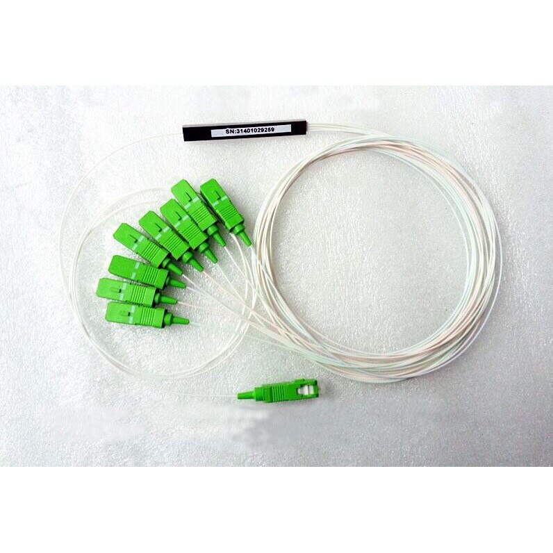 Bộ chia quang plc splitter 1x8 sc/apc phi 0.9mm dài 1m - sc/upc )