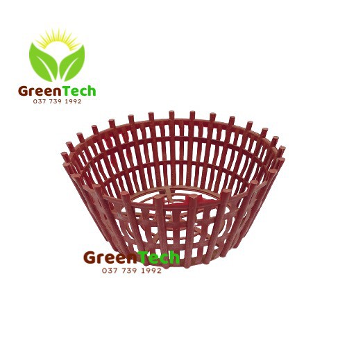 Chậu nhựa giả gỗ trồng lan - chậu lan que