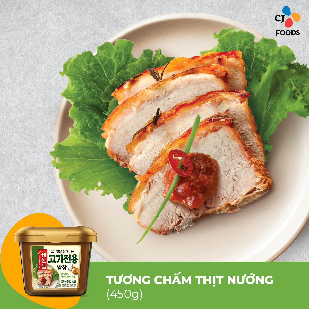 Tương chấm thịt nướng CJ Haechandle 450g - Nhập khẩu từ Hàn Quốc