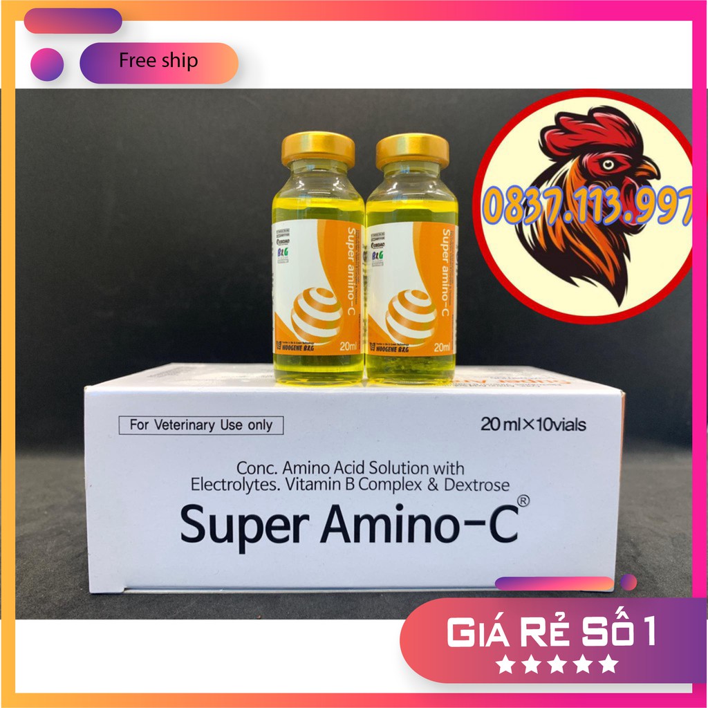 Super amino c tăng lực, tăng phục hồi lọ 20ml
