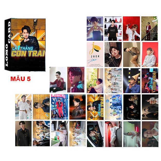 LOMO JACK MV " LÀ MỘT THÀNG CON TRAI" 1 HỘP GỒM 30 TẤM