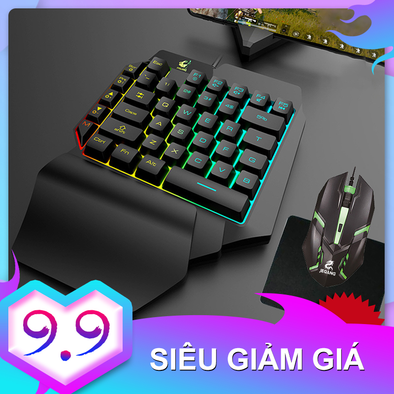 Combo trọn bộ bàn phím + chuột + lót chuột - chơi game pubg mobile cho android, ios, ipad như pc