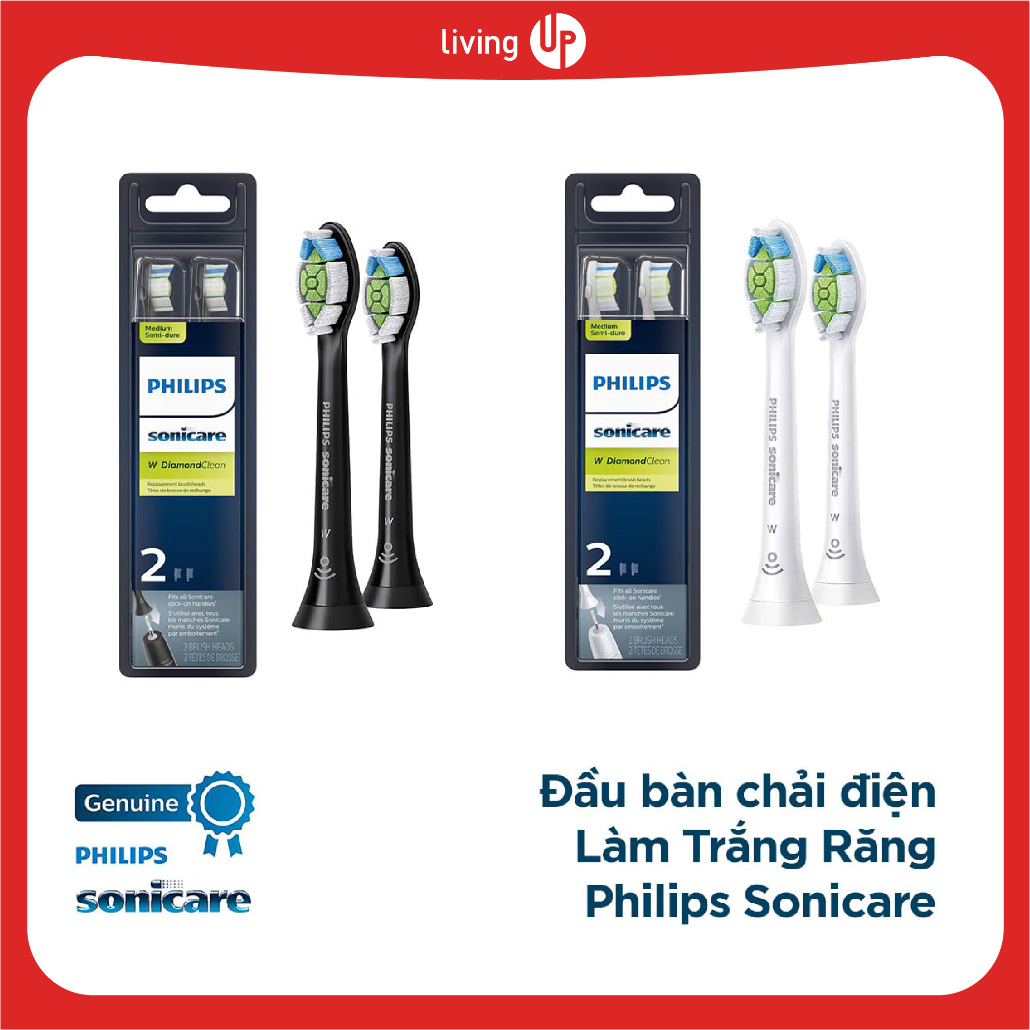 Đầu bàn chải điện làm trắng răng Philips Sonicare W, W3