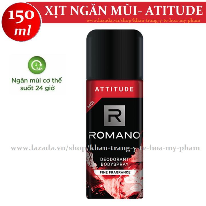 Romano - Xịt ngăn mùi hương nước hoa Attitude 150 ml