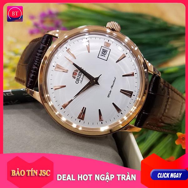 { RẺ VÔ ĐỐI }{ BẢO TÍN ĐỒNG HỒ SHOP SỊN LAZADA }  Đồng Hồ Orient Bambino Số Cọc Vàng Hồng Chống Sốc Automatic { bán buôn sk orient seiko patek }
