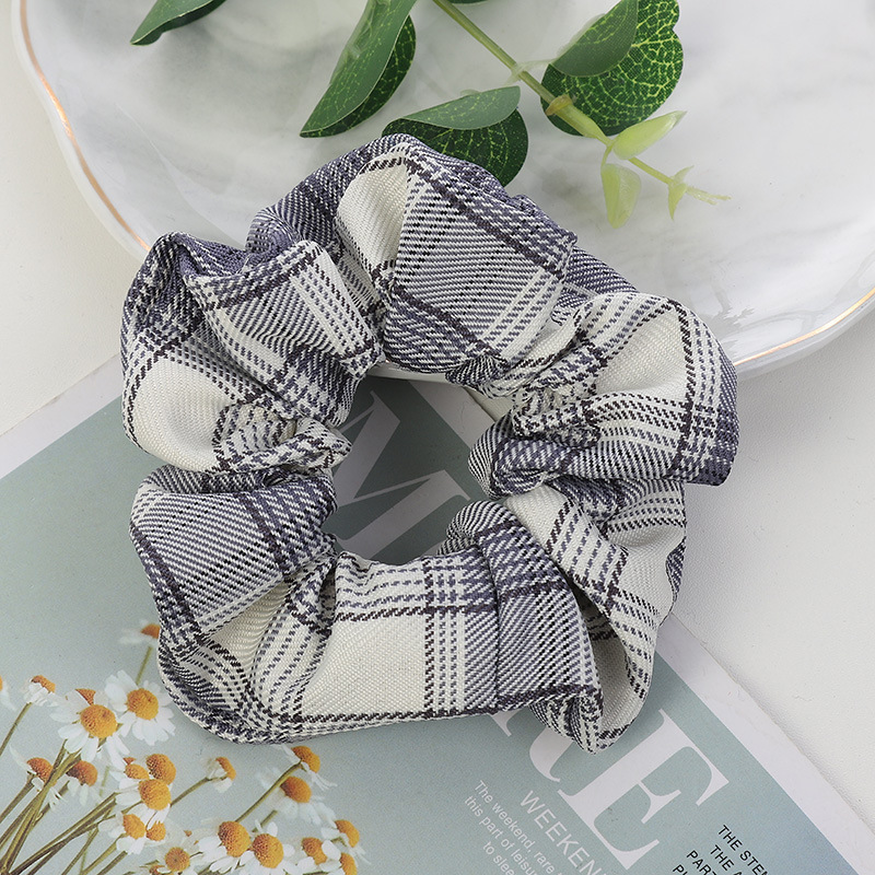 [FLASH SALE]Dây Buộc Tóc, Cột Tóc Vải Scrunchies Caro Cao Cấp hot trend 2021
