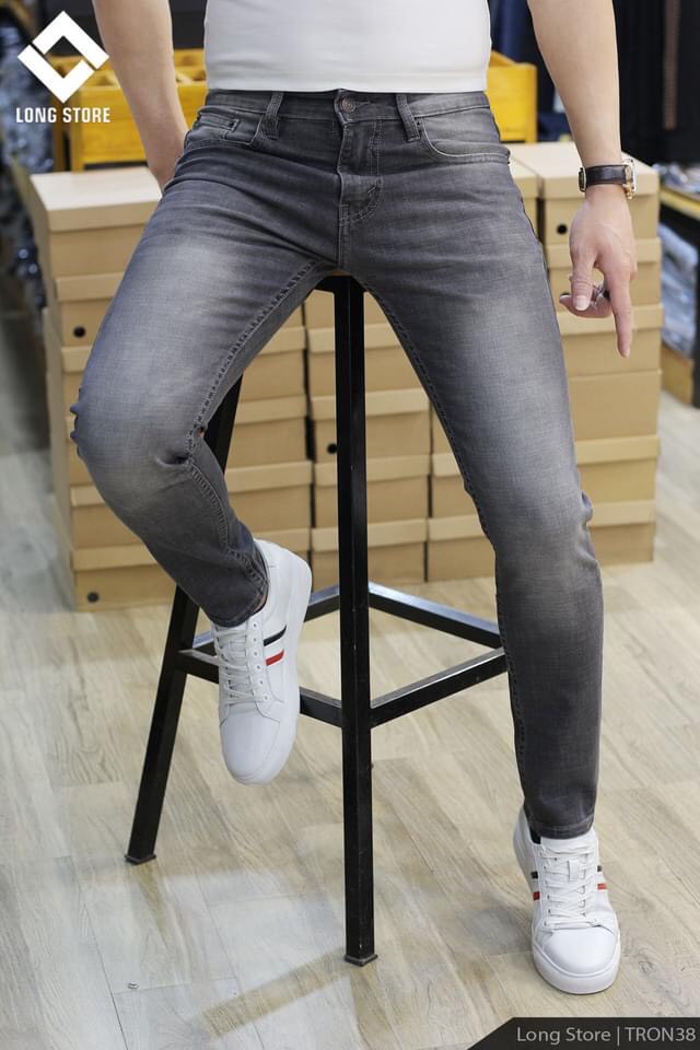 Quần dai jean nam chất jean co giãn thời trang phong cách han quoc 0235