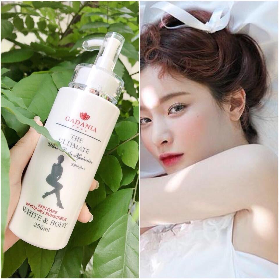 [Có video] Kem white body Gadania makeup chống nắng tốt 250ml