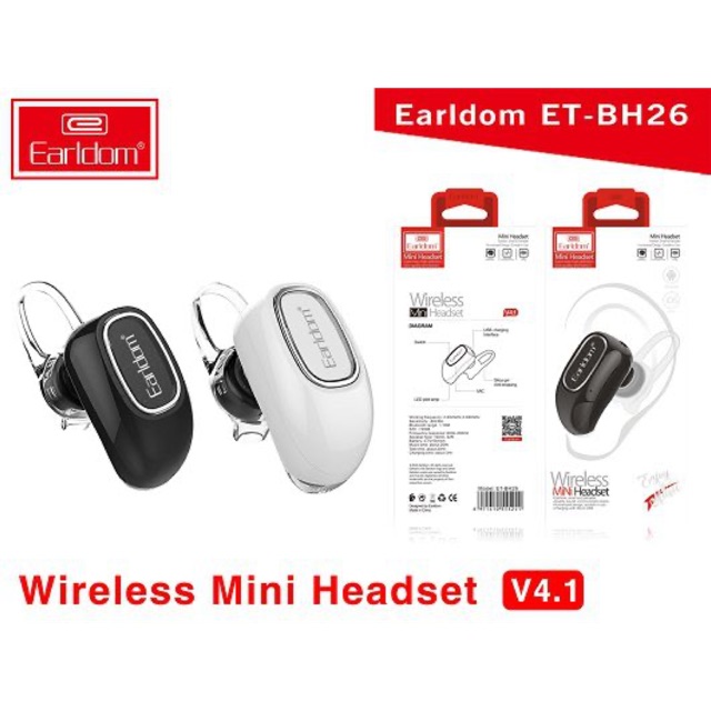 Tai nghe bluetooth không dây mini pin siêu bền earldom bh26, cam kết hàng đúng mô tả, chất lượng đảm bảo an toàn đến sức khỏe người sử dụng