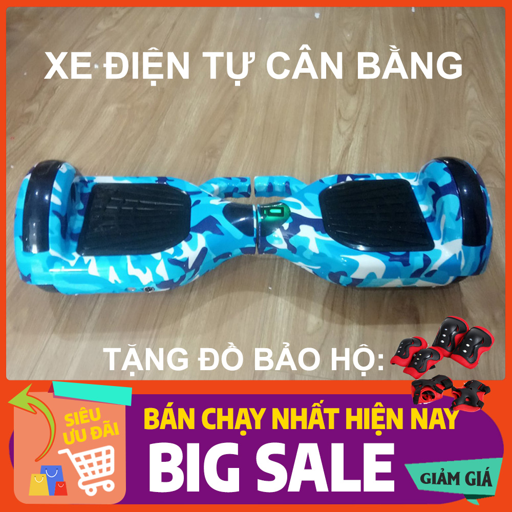 Xe điện tự cân bằng thông minh phiên bản Classic 2020 có tay xách, bánh 6.5 inch, 2 mô tơ, tốc độ 15km/h, leo dốc 15 độ (TẶNG KÈM BỘ BẢO HỘ 6 MÓN)