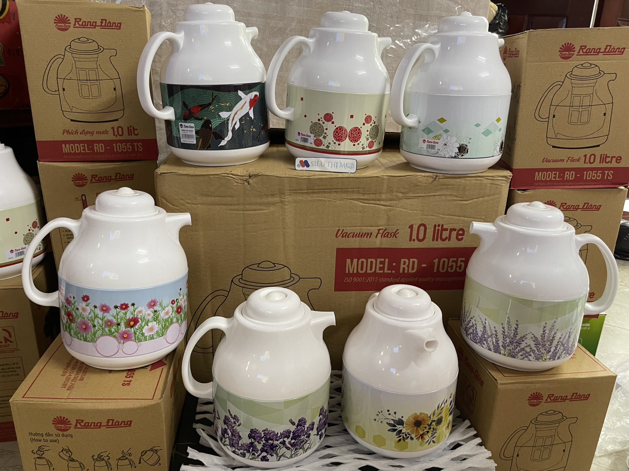 Bình thuỷ giữ nhiệt rạng đông -rd 1055.bình trà giữ nhiệt rạng đông-hàng chính hãng