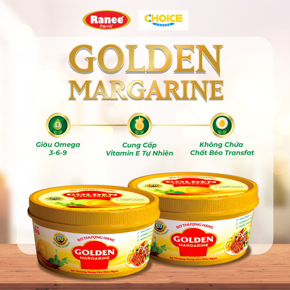 Combo 2 hộp Bơ Choice Thượng Hạng Golden Margarine 80gr