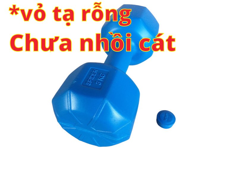 Vỏ tạ tay nhựa 3KG (Chưa đúc)